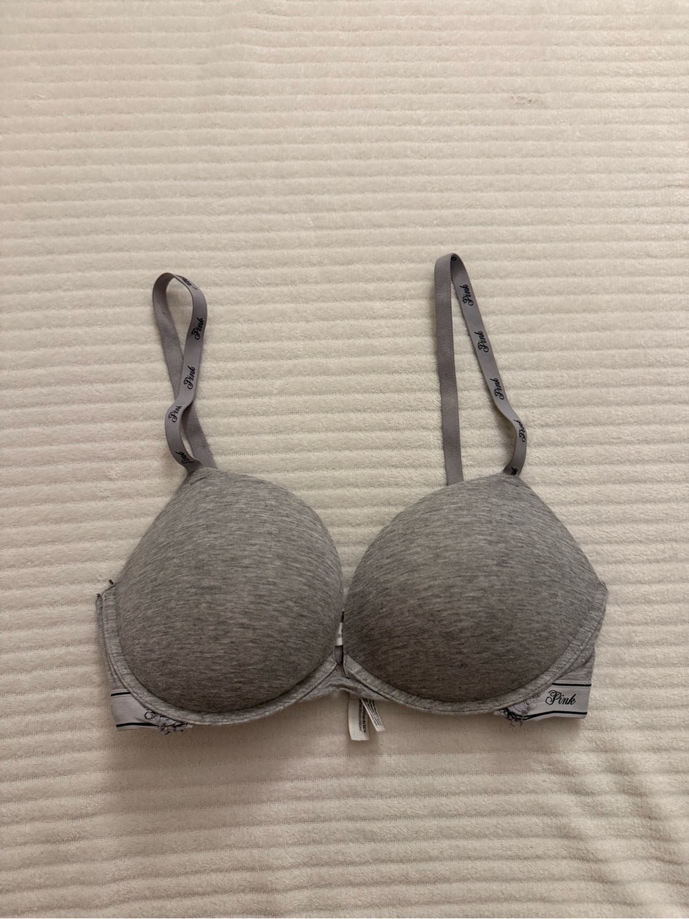 PINK Victoria's Secret Heather Gray Padded Everyday Bra